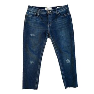 VGS‎ raw edge distressed leg jeans. Size 12 skinny